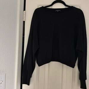 Express black crop black sweater